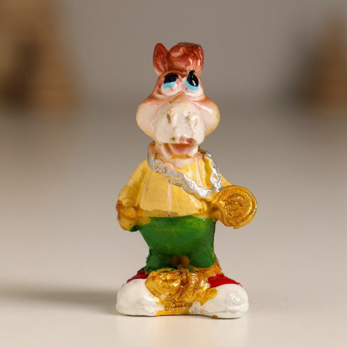 Фигурка полистоун «Конь в спортивном костюме», 3.3×2.3×5 см, Микс, 2 штуки