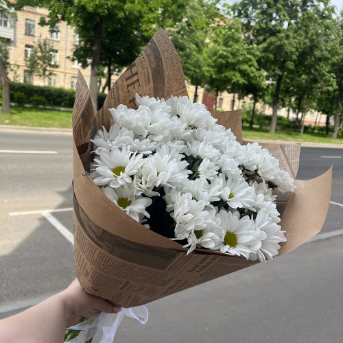 Авторский букет 197 -  с хризантемой