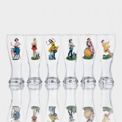Бокал для пива 500 мл Pin-up beer, Микс