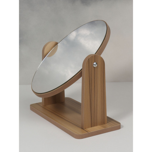 Зеркало настольное BAMBOO 12×17 см, бежевое