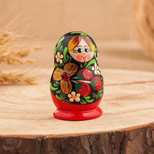Магнит "Матрёшка", 6х4 см, ручная роспись, микс