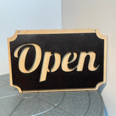 Табличка деревянная (OPEN/CLOSED)