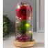 Ночник колба «Роза» LED 3хАG10 красный 9,5х9,5х19,5 см