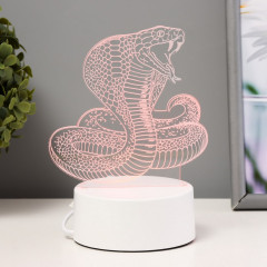 Светильник "Кобра" LED RGB от сети 13,8х9,5х15 см