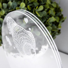 Светильник сенсорный "Мишка с сердцем" LED USB (90см) от батареек 3xАА черный