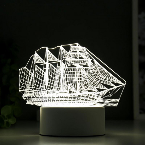 Светильник "Фрегат" LED белый от сети 9,5х15х16см RISALUX