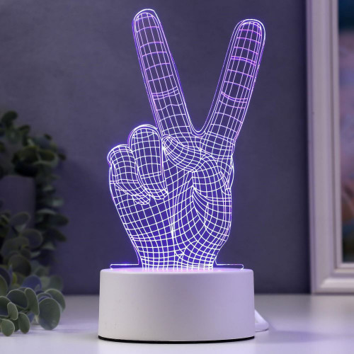 Светильник "Победа" LED RGB от сети 9,5х10х19 см