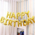 Набор фольгированных шаров-букв из фольги (16''/41 см) Мини-Надпись "Happy Birthday", Золото