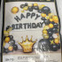 Набор фольгированных и латексных шаров Фотозона Happy Birthday