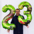 Фольгированный шар 23 февраля, с гелием
