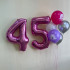 Набор шаров с гелием № 651 - с цифрами 45