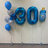 Набор шаров с гелием № 664 - с цифрами 30