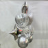 Набор шаров с гелием № 725 - бело-серебристый
