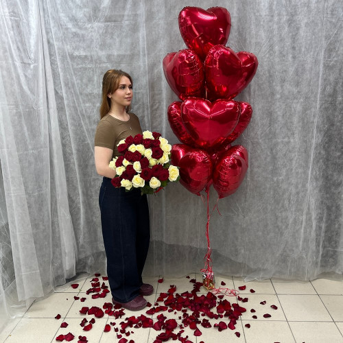 Комбо набор 30 - (шары и цветы)