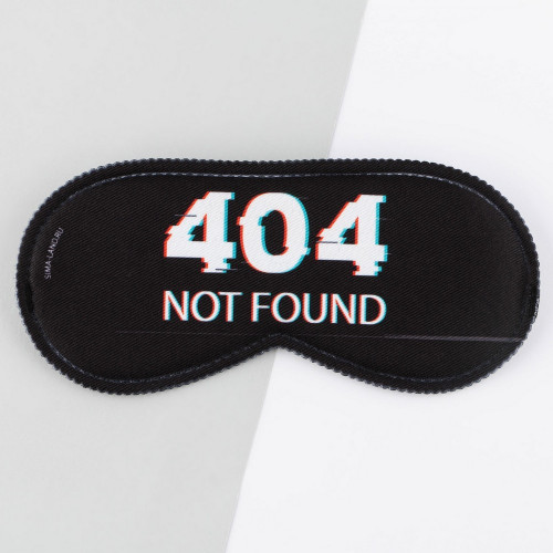 Маска для сна Not found, 19.3 х 9.5 см