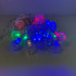 Гирлянда «Нить» 10 м, насадка "Шарики", 40 LED, свечение мульти (RG/RB), мигание, 220 В