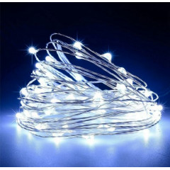 Светодиодная гирлянда, Роса 30 Led, IP14, 3 м. Белый