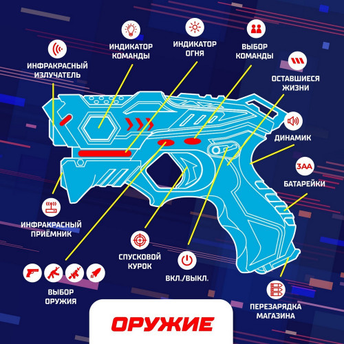Лазертаг LASERTAG GUN, №SL-02866 4439700