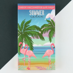 Набор массажеров Гуаша для лица «Summer», кальцит